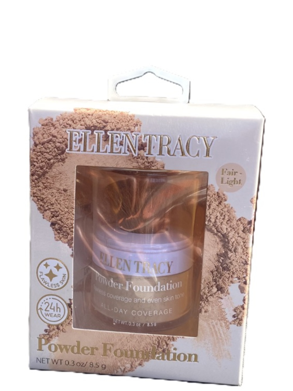 Ellen Tracy Loose Fair Light Powder Foundation with Brush